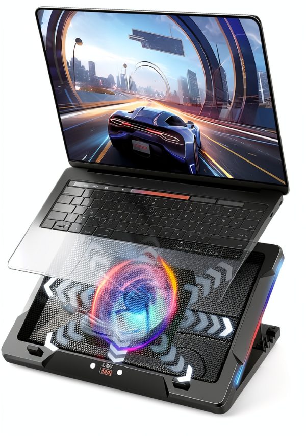 G‑STORY Laptop Cooling Pad Magnetic Fan Adjustable Stand for-0