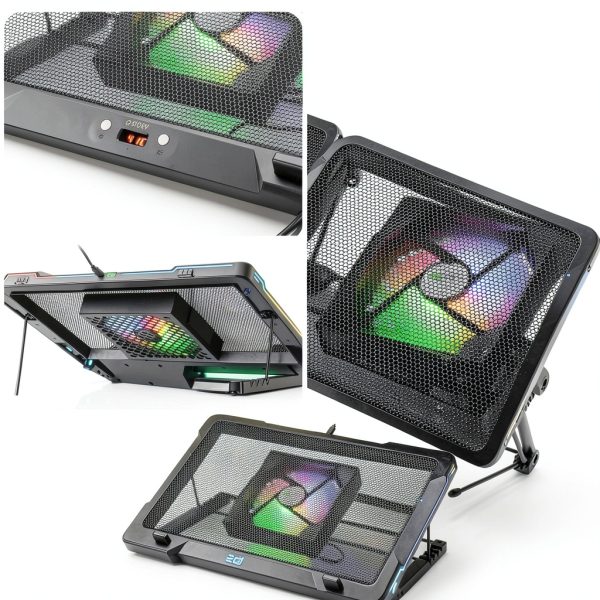 G‑STORY Laptop Cooling Pad Magnetic Fan Adjustable Stand for-6