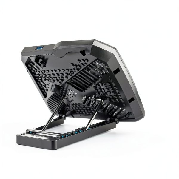 AIMIUZI Laptop Cooling Pad Metal Mesh Design Black-1
