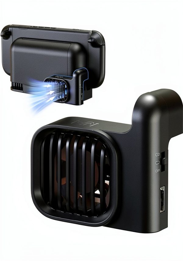 WAXITY Switch 2 Dock Fan USB Powered-0