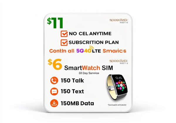 SpeedTalk 4G LTE Smartwatch SIM Card 2GB Plan-4