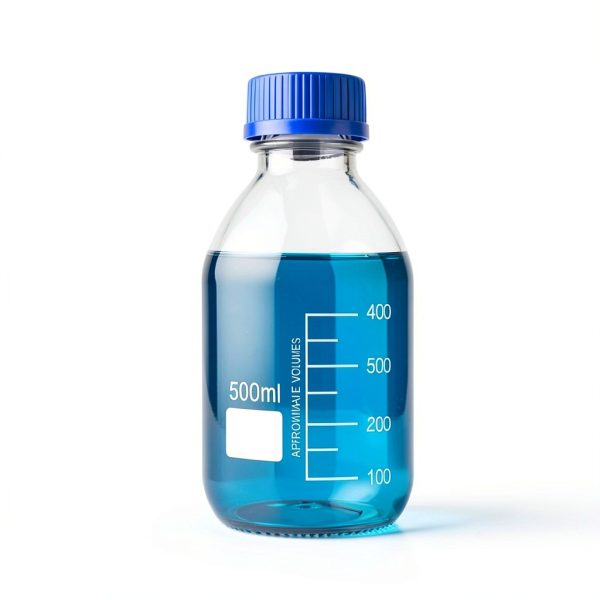 Media Storage Bottles Irenare 8pcs Borosilicate 500ml Blue GL45 Caps-1