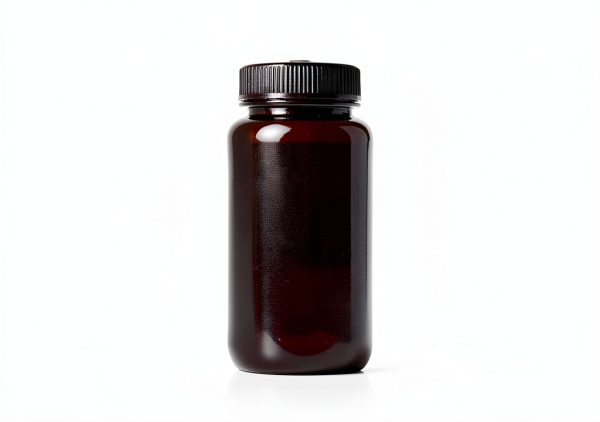 United Scientific® 33465PK2 - Sample Containers with Lids - Laboratory Grade Amber HDPE Wide Mouth Reagent Bottle - 16 Oz Bottles (500ml) Multi-Purpose Plastic Bottles with Lids, Pack of 2-2