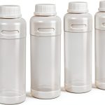 DEMORA 16oz Plastic Bottles HDPE Food Grade Mouth Leak Proof (4 Pack)-0