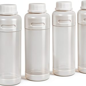 DEMORA 16oz Plastic Bottles HDPE Food Grade Mouth Leak Proof (4 Pack)-0