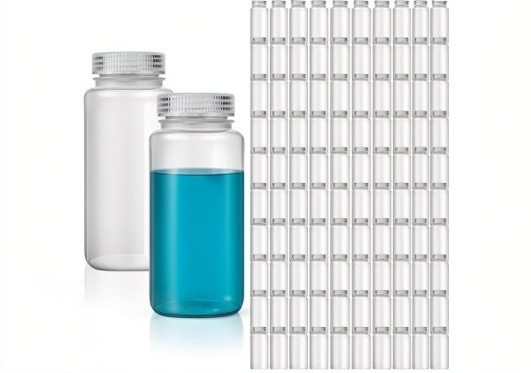 Hoolerry 20pcs 16oz 500ml Plastic Lab Bottles Leak‑Proof Polypropylene-0