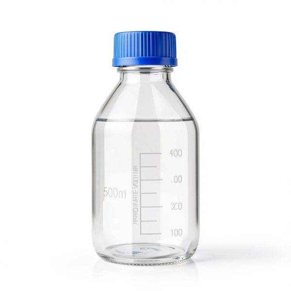 Media Storage Bottles Irenare 8pcs Borosilicate 500ml Blue GL45 Caps-2
