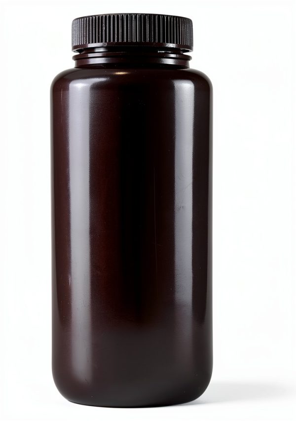 60ML 2OZ Amber Wide Mouth PP Reagent Bottles with PP Caps Pack of 20-1