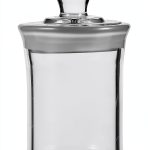 Baluue Borosilicate Glass Reagent Bottle, Wide Mouth Specimen Jar with Ground Stopper, Laboratory Chemical Storage Containers, Clear Sample Vials for Essential Oils Liquid-0