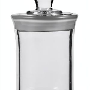 Baluue Borosilicate Glass Reagent Bottle, Wide Mouth Specimen Jar with Ground Stopper, Laboratory Chemical Storage Containers, Clear Sample Vials for Essential Oils Liquid-0