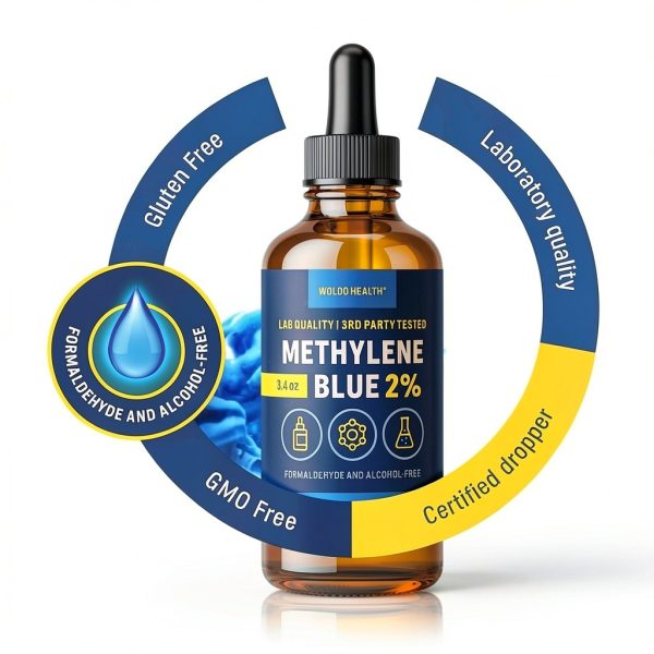 Methylene Blue 2% Drops 3.4 Fl Oz WoldoHealth Purity Formaldehyde-Free-5