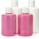 3.4oz Narrow Mouth Plastic Bottles UMETASS HDPE Graduated Lab Set-0