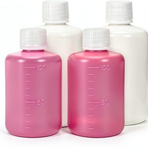 3.4oz Narrow Mouth Plastic Bottles UMETASS HDPE Graduated Lab Set-0