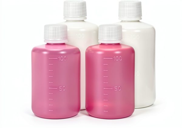 3.4oz Narrow Mouth Plastic Bottles UMETASS HDPE Graduated Lab Set-0