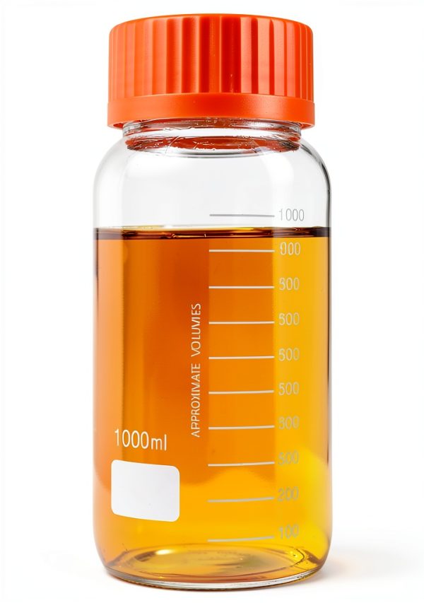 Moonetto GL80 1000 mL Orange Wide‑Mouth Graduated Lab Bottle (3‑Piece)-3