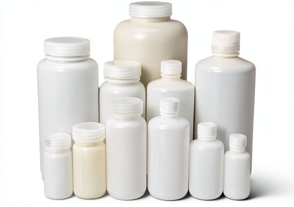 250ML 8OZ Mouth HDPE Reagent Bottles LUERFLEX Leak Proof 12 Pack-2